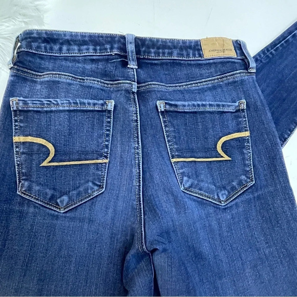 American eagle super stretch skinny jeans size 4 long - Picture 4 of 12